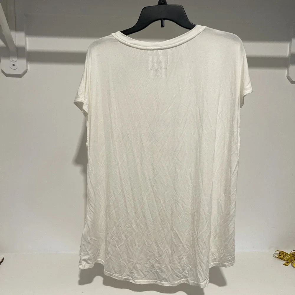 New LulaRoe Rise T-Shirt Sleeveless XL Extra Large #C117 Brave Determined - Picture 7 of 8